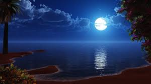 4k Ultra Hd Moon Wallpapers Full Moon Free Hd Wallpapers Ocean At Night Beach At Night Beach Night