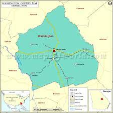 Washington Ga On Map Washington County Map, Georgia – Usa States
