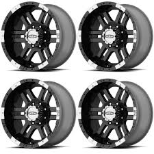18 Inch Black 8 Lug Wheels Pin On Wheels