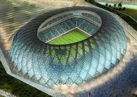 Arup associates' design for 2022 fifa world cup qatar showcase is a distinctive building that was a major driver in qatar's sustainability plan and fifa world cup bid. Qatar Soccer Stadium Stadium Architecture Qatar Stadium Stadium Design