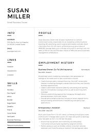 Applying in third person while completing a cv or a resume. Small Business Owner Resume Guide 19 Examples Pdf 2020