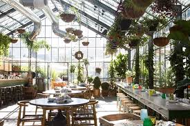 Greenhouse Inspired Restaurant Opens On The Rooftop California Home Design Greenhouse Kitchen Backyard Greenhouse Greenhouse Restaurant