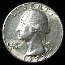 1972 Silver Quarter Coins Old Coins Coin Worth