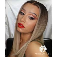 ANGIE, DARK ROOTED BLONDE, FACE FRAMING HIGHLIGHTS, CUSTOM LACE FRONT WIG