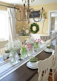 Simple Farmhouse Spring Tablescape Spring Kitchen Decor Spring Table Decor Spring Tablescapes
