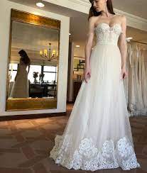 Dannie By Flora I Strapless I Sweetheart Embroided Neck Line I Rich Tull Vintage Lace I Wedding Dr Wedding Dresses Boho Chic Wedding Dress Chic Wedding Dresses