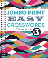 Check spelling or type a new query. Jumbo Print Easy Crosswords 3 Large Print Crosswords Joseph Thomas 9781454917939 Amazon Com Books