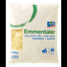 Edeka bio emmentaler gerieben 45% fett i. Aro Emmentaler Gerieben 45 Fett I Tr 1 Kg Packung Metro