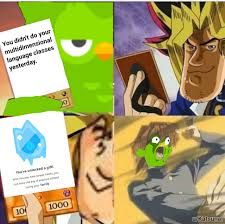 I'm terrified and i'm probably fleeing to a remote island in south africa because the duolingo bird has terrorized my phone and family for the past 2 weeks that it has been installed. 25 Duolingo Owl Memes That Threaten To Murder Your Family Creepy Gallery