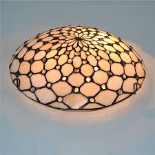 12 Inch Stained Glass Flush Mount Beige Stained Glass Two Light Flush Mount Ceiling Light Ceiling Lights Stained Glass Flush Mount Flush Mount Ceiling Lights