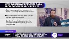 How to remove your personal data from Google search results - YouTube