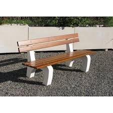 Mobilier Urbain Banc Public En Bois Et Beton Banc En Beton Avec Assise En Bois