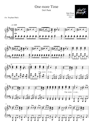 One year later, daft punk released a compilation, musique, vol. Daft Punk One More Time Sheet Music For Piano Solo Musescore Com