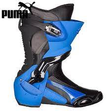 Puma 1000v3 Boots Black Blue Sport Bike Track Gear Motorcycle Boots Boots Racing Boots