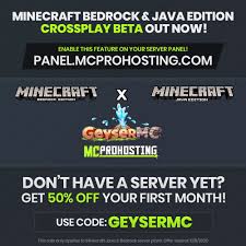 La lista de servidores de multijugador en minecraft: Mcprohosting On Twitter We Re Super Happy To Announce That Minecraft Bedrock Users Can Now Join Java Edition Servers Through The Power Of Geysermc This Is A Free Update For Our Java
