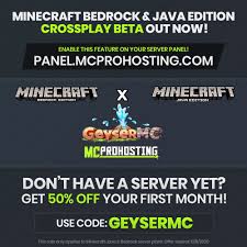 On your supported device start the minecraft application, and click the play button on the . Mcprohosting On Twitter We Re Super Happy To Announce That Minecraft Bedrock Users Can Now Join Java Edition Servers Through The Power Of Geysermc This Is A Free Update For Our Java