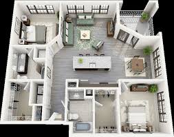 2 interior designer at handel architects. 50 Two 2 Bedroom Apartment House Plans Architecture Design