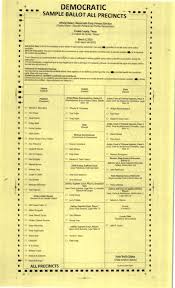 Pdf 2020 Democratic Primary Sample Ballot For Cooke County Gainesvilleregister Com