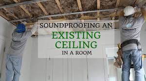 Soundproofing An Existing Ceiling In A Room Youtube In 2020 With Images Sound Proofing Sound Proofing Ceiling Installation