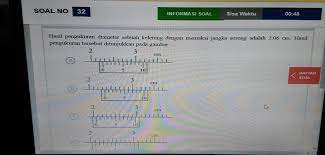 Mikrometer sekrup adalah alat ukur yang biasa digunakan untuk mengukur panjang suatu benda. Hasil Pengukuran Diameter Sebuah Kelereng Dengan Memakai Jangka Sorong Adalah 2 06 Cm Hasil Brainly Co Id