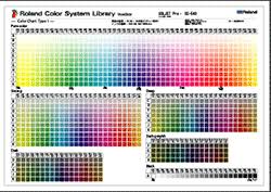 printing a color chart