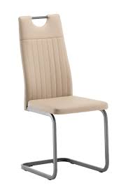 Anges high back dining chairs black and chrome (set of 4). Salerno Stone Faux Leather Dining Chair 58 00 Go Furniture Co Uk