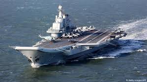 China's newest type 002 aircraft carrier will feature three steam catapults allowing jets with heavier load and endurance to be launched from it, according to local media. Chinese Aircraft Carrier Sails Out Of Taiwan Strait News Dw 12 01 2017
