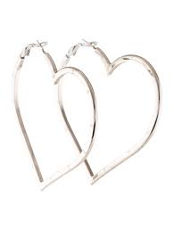 Chanel Large Heart Hoop Earrings Earrings Cha309992 The Realreal