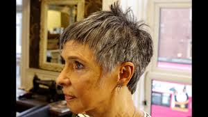 Here we have gathered 15 short grey hair styles for you to get. How To Cut Short Funky Pixie Hair On Grey Hair Textured Crop Choppy Youtube