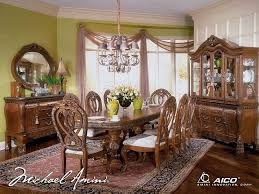 Lavelle blanc antique white finish dining room set by michael amini features an oval table and chairs as well as optional china cabinet, sideboard and mirror, and curio cabinet. Aico By Michael Amini Eden Rectangular Dining Room Set Facebook