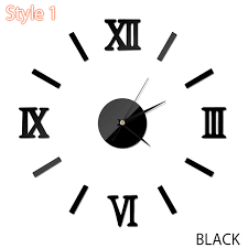 Desain gambar jam dinding tanpa jarum. New Wall Clocks Home Decor Watch Frameless Roman Numerals Metal Wall Clocks Style Watches Hours Living Room Decorations Wall Clocks Aliexpress