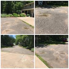 Safely drive on asphalt patch within one hour of application. How We Saved A Ton Of Money On Our Driveway Repair Bright Green Door