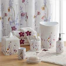 We have a great selection of affordable bathroom collections, shower curtains and bathroom towels to completely refresh your bathroom. Pressed Flowers Bath Collection Croscill Pressed Flowers Bath Accessories Flower Bath