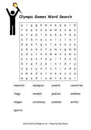 Olympic Games Word Search Olympic Games Kids Olympics Olympics Crafts For Kids