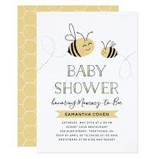 Mommy To Bee Baby Shower Yellow Invitation Zazzle Com Bee Baby Shower Invitations Bee Baby Shower Baby Shower Yellow