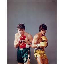 Er galt in den frühen 80er jahren als die berühmte „weiße hoffnung der amerikanischen schwergewichtsszene. Gerry Cooney And Sylvester Stallone National Portrait Gallery