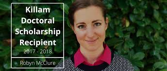 Robyn McClure Awarded 2017/18 Killam Doctoral Scholarship