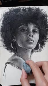 My charcoal drawing in progress