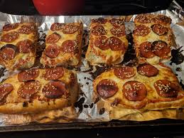 6 deli rolls or small baguettes, halved. Homemade French Bread Pizza Food