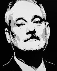 Bill large Murray Portrait Canvas Zombieland