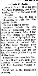 Claude Emerson Grubb (1890-1977)