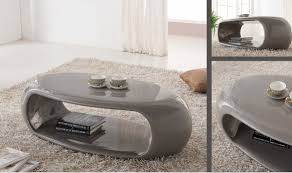 Straas Curved High Gloss Coffee Table In Grey Buy Modern High Gloss Coffee Table Furniture In Fashio Coffee Table Coffee Tables Uk Coffee Table With Storage