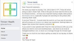 It is made with natural ingredients and it includes a blend of electrolytes, vitamins and antioxidants to help the liver recover and protect it. Thrive On Shark Tank Alcohol Hangover Aid Seeks 5 Star Amazon Reviews