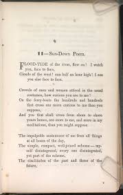 Walt Whitman S Crossing Brooklyn Ferry Walt Whitman Whitman Poems Walt Whitman Poems