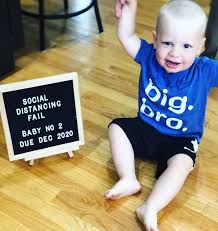 Baby number 2 announcement wording. 33 Couples That Failed At Social Distancing And Revealed These Quarantine Baby Announcements Bored Panda