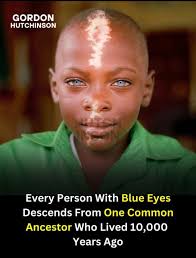 Origin of blue eyes through genetic mutation
