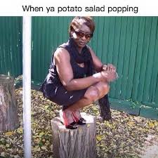 While potatoes are cooling, toss together quinoa, arugula, onion, walnuts and raisins. Recipe Of Potato Salad Meme