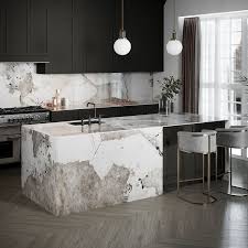 The beauty of its grayish veins with sculptural pattern over a whitish base with caring watermarks, is strengthened by xgloss finishes. Dekton Countertop Stonika Xgloss Khalo Cosentino Kitchen Heat Resistant Stain Proof