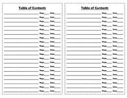 Interactive Notebook Table Of Contents Page Freebie Interactive Notebooks Table Of Contents Page Math Interactive Notebook