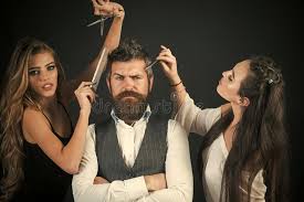 These hair salons near me also use good quality tools like combs, brushes, straightening irons, rings, decorative pins and dryers to enhance your expertise. Friends At Hairdresser Salon Lgbt Stock Image Image Of Couple Comb 128109347
